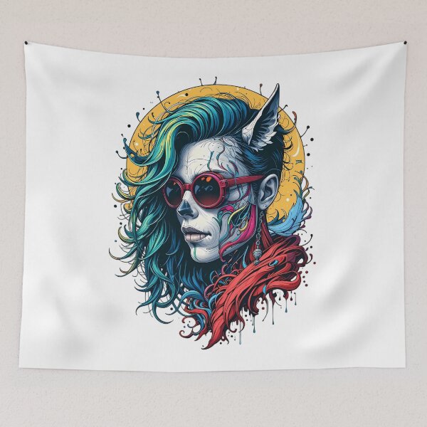 Item preview, Strange People Fantasy Illustration Design Glasses Roses designed and sold by ART ATTACK ZONE.