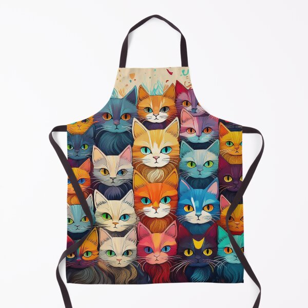 Item preview, A cartoon variety of colorful cats designed and sold by Photopat.