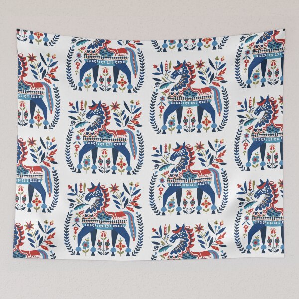 Item preview, Swedish Dala Horses, Floral Horses designed and sold by xiao xuans.