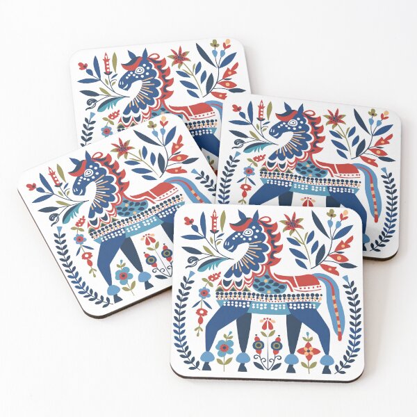 Item preview, Swedish Dala Horses, Floral Horses designed and sold by xiao xuans.