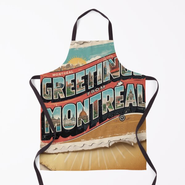 Item preview, Greetings from Montreal Canada Vintage Travel Retro Postcard Design designed and sold by TravelPostcardGems.