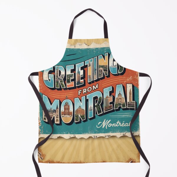 Item preview, Greetings from Montreal Canada Vintage Travel Retro Postcard Design designed and sold by TravelPostcardGems.