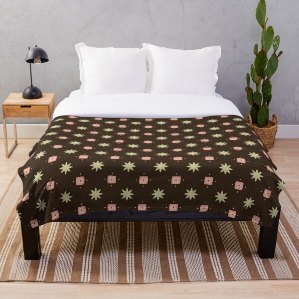 Artikelvorschau, Erdiges geometrisches Muster mit floralen und quadratischen Akzenten. entworfen und verkauft von Merbuda.