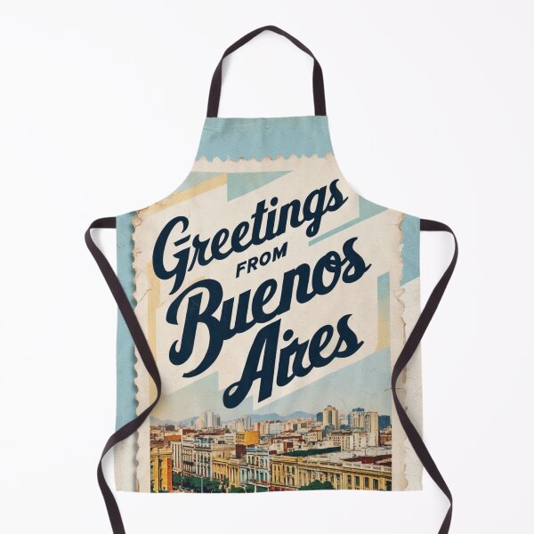 Item preview, Greetings from Buenos Aires Argentina Vintage Travel Retro Postcard Design designed and sold by TravelPostcardGems.