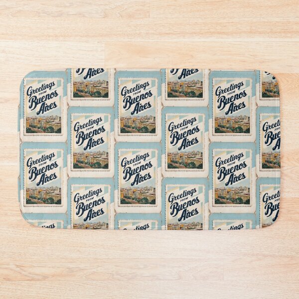 Item preview, Greetings from Buenos Aires Argentina Vintage Travel Retro Postcard Design designed and sold by TravelPostcardGems.