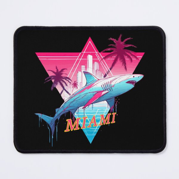 Item preview, Miami Florida Shark Travel Vaporwave designed and sold by TomFrontierArt.