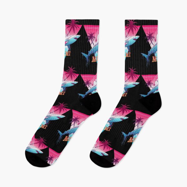 Item preview, Miami Florida Shark Travel Vaporwave designed and sold by TomFrontierArt.