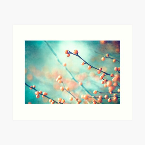 Item preview, Orange Teal Turquoise Peach Nature Photography designed and sold by Carolyn Cochrane.