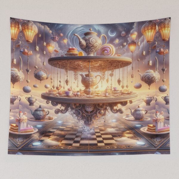 Item preview, Whimsical Tea Haven - A Surreal Wonderland Feast designed and sold by Meta2Physical.