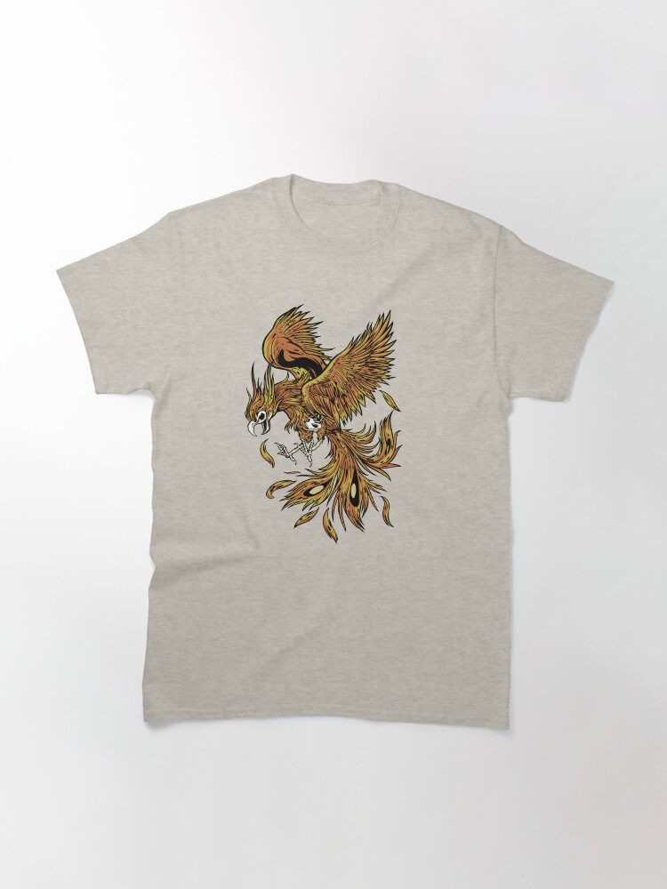 Thumbnail 3 von 7, Classic T-Shirt, Skeleton Phönix designt und verkauft von Kobeko.