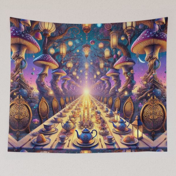 Item preview, The Enchanted Feast - Wonderland's Eternal Banquet designed and sold by Meta2Physical.