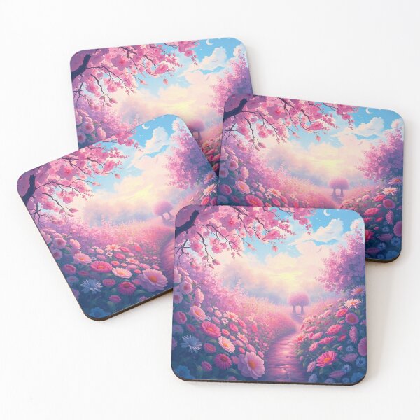 Item preview, Flower Garden beautiful expressionist art nouveau vintage art designed and sold by Vintage Designs +.