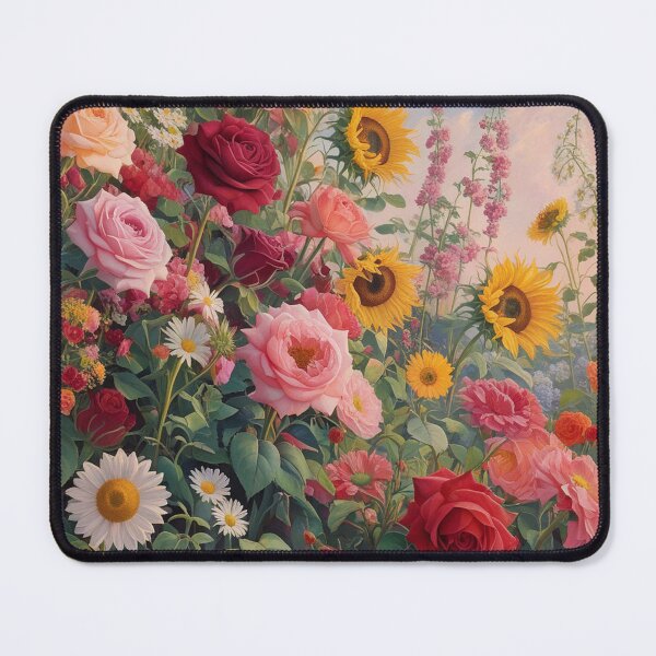 Item preview, Flower Garden beautiful expressionist art nouveau vintage art designed and sold by Vintage Designs +.