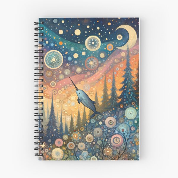 Item preview, Stars and comets - cute Narwhal bursting Star bubbles designed and sold by FOLK ART FUSION by heidiannemorris.
