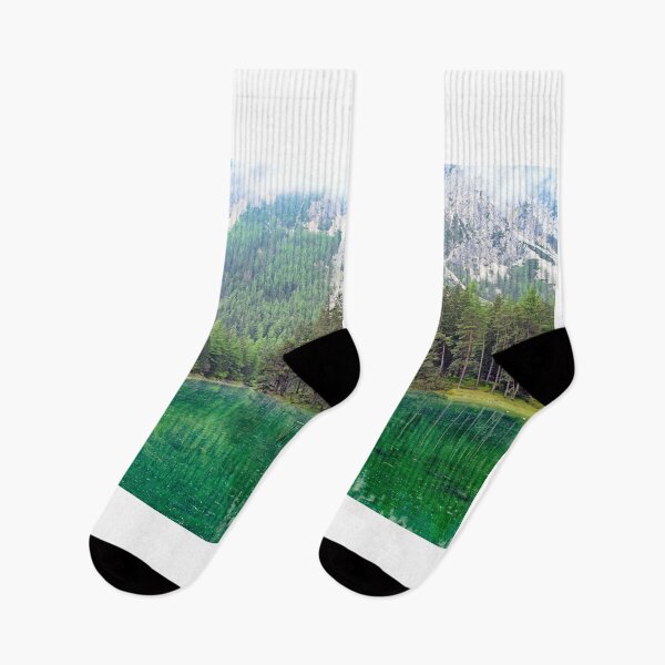 Item preview, The Green Lake in Styria, Austria, landscape spring season designed and sold by goceris.