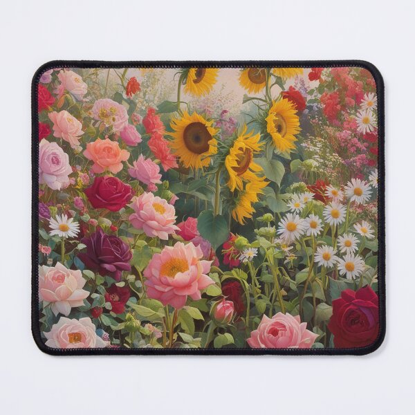 Item preview, Flower Garden beautiful expressionist art nouveau vintage art designed and sold by Vintage Designs +.