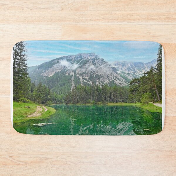 Item preview, The Green Lake and mountains in Styria, Austria, spring season designed and sold by goceris.