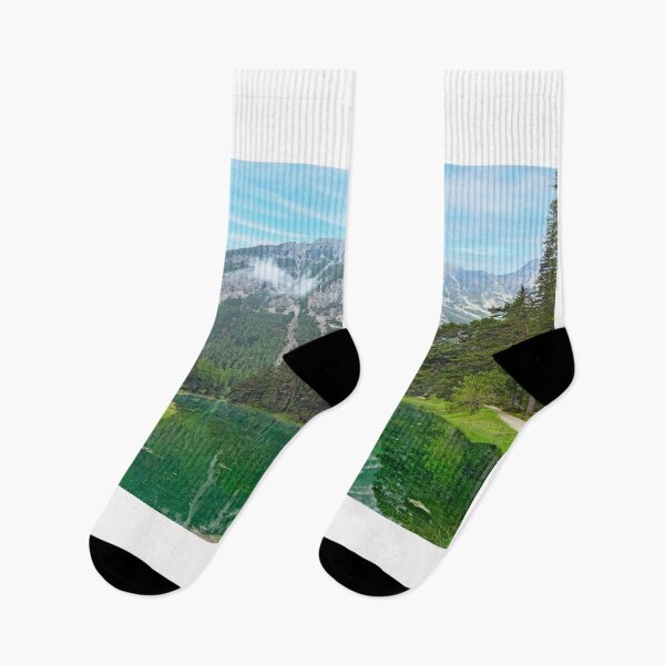 Item preview, The Green Lake and mountains in Styria, Austria, spring season designed and sold by goceris.