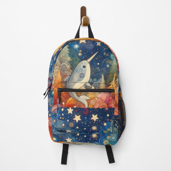 Item preview, Stars and comets - Aim for the Stars cute Narwhal designed and sold by FOLK ART FUSION.