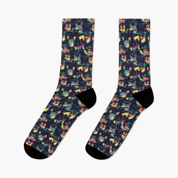 Item preview, Glitched Cats, Futuristic Digital Style designed and sold by MidArtForge.