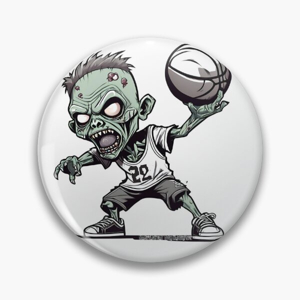 Item preview, Basket of the Undead -Zombie basketball design  designed and sold by attakorn.