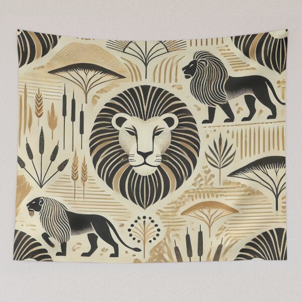 Item preview, Lion pattern designed and sold by WildlifeSafari.