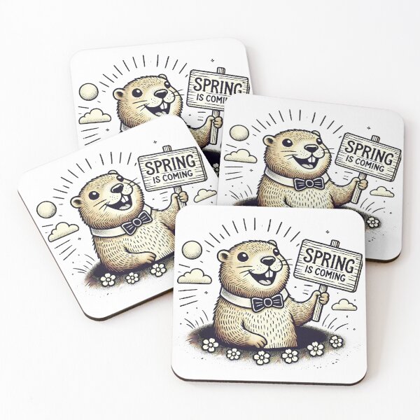 Item preview, Spring Is Coming - Groundhog Day Cheer designed and sold by LV-creator.