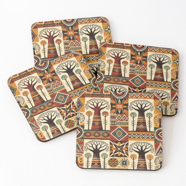 Item preview, Baobab ethno pattern designed and sold by WildlifeSafari.