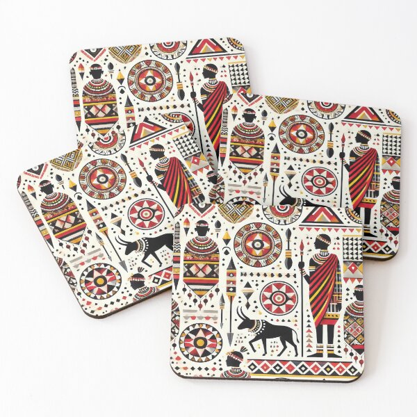 Item preview, Masai ethno pattern designed and sold by WildlifeSafari.