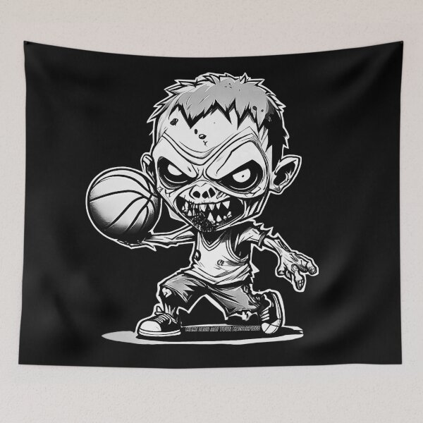 Item preview, Basket of the Undead -Zombie basketball design  designed and sold by attakorn.