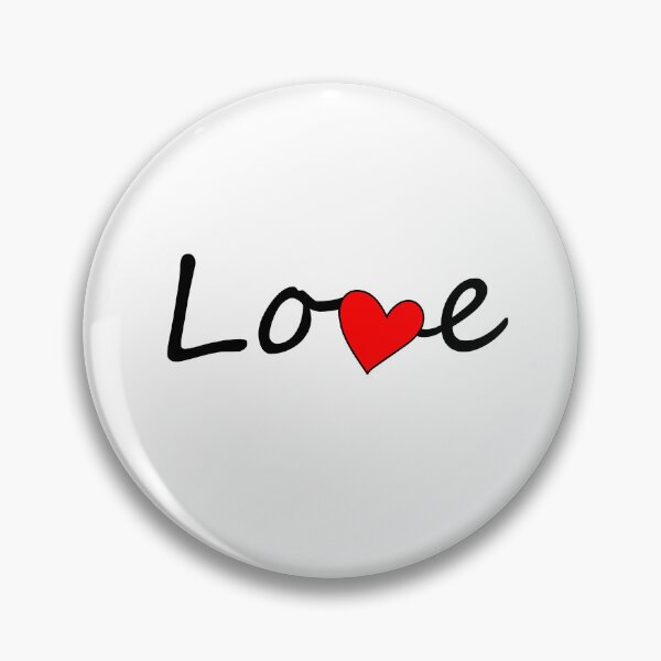 Item preview, Love Text with Red Heart designed and sold by QOT  Designs.