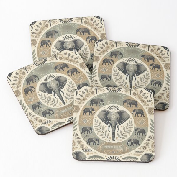 Item preview, Elephant pattern designed and sold by WildlifeSafari.
