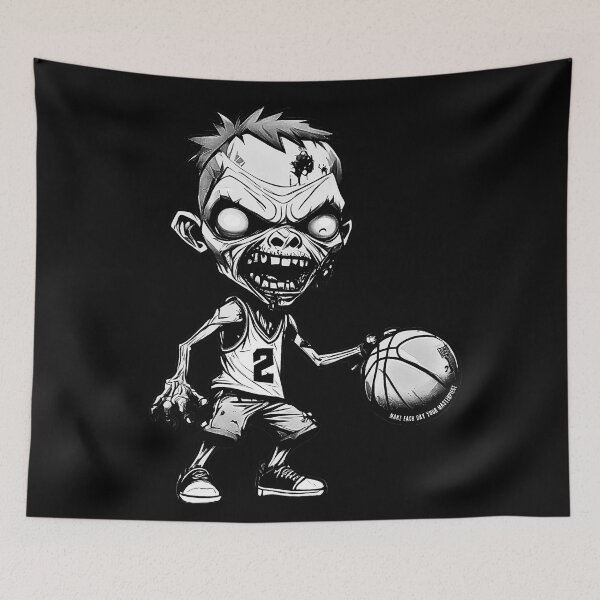Item preview, Basket of the Undead -Zombie basketball design  designed and sold by attakorn.