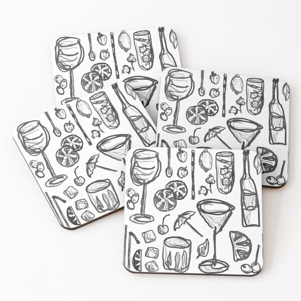 Item preview, cocktails print designed and sold by printsbyh.