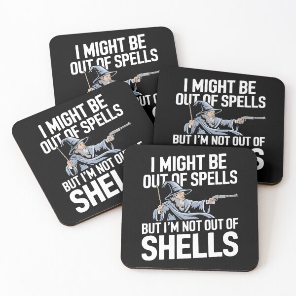 Item preview, I Might Be Out Of Spells But I'm Not Out Of Shells - This is a perfect gift for RPG fans, D&D players, fantasy lovers, and anyone who enjoys a humorous mix of magic and firepower! designed and sold by ZyziowskyArt.