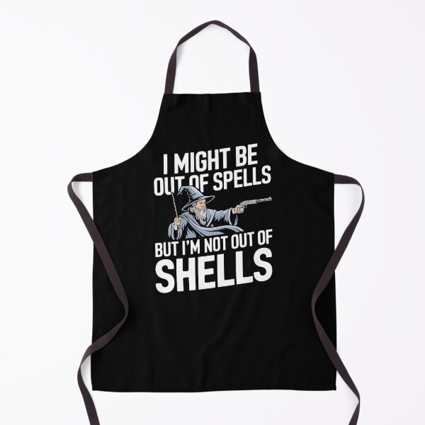 Item preview, I Might Be Out Of Spells But I'm Not Out Of Shells - This is a perfect gift for RPG fans, D&D players, fantasy lovers, and anyone who enjoys a humorous mix of magic and firepower! designed and sold by ZyziowskyArt.
