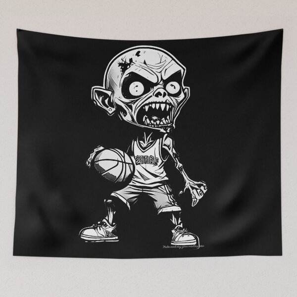 Item preview, Basket of the Undead -Zombie basketball design  designed and sold by attakorn.