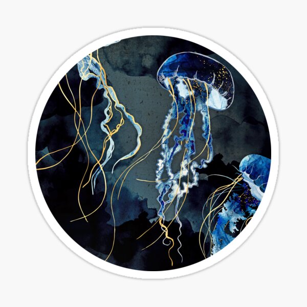 Metallic Ocean III Sticker