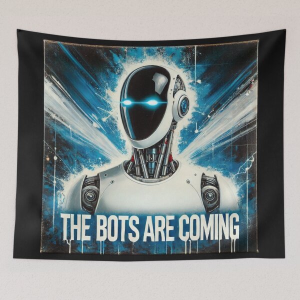 Item preview, the bots are coming designed and sold by TEEJAMBOREE.