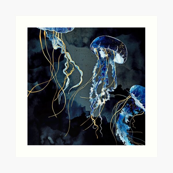 Metallic Ocean III Art Print