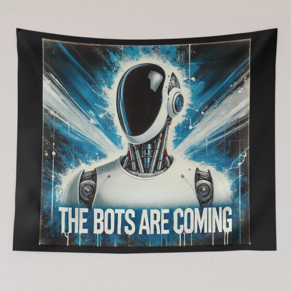 Item preview, the bots are coming designed and sold by TEEJAMBOREE.