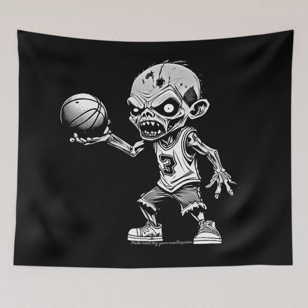 Item preview, Basket of the Undead -Zombie basketball design  designed and sold by attakorn.