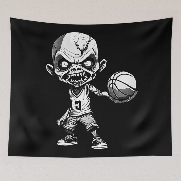 Item preview, Basket of the Undead -Zombie basketball design  designed and sold by attakorn.