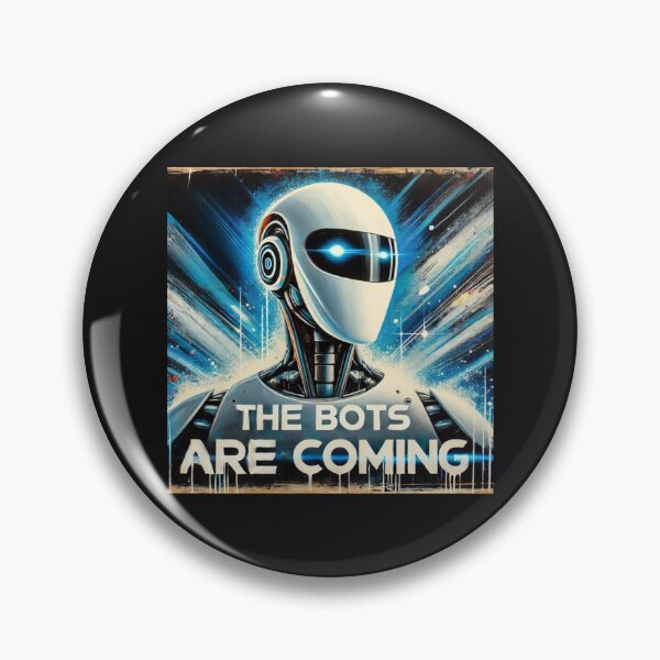 Artikelvorschau, die Bots kommen entworfen und verkauft von TEEJAMBOREE.