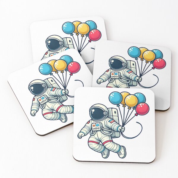 Item preview, Balloon Voyage: Astronaut's Whimsical Escape designed and sold by Astral-Artisan.