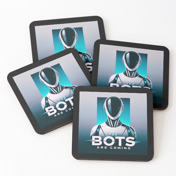 Artikelvorschau, die Bots kommen entworfen und verkauft von TEEJAMBOREE.