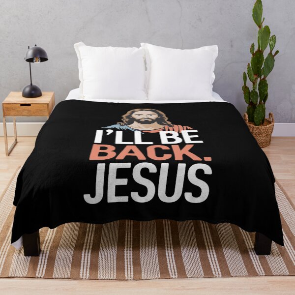 Item preview, I'll Be Back Jesus Christian Faithful Humor Design designed and sold by Karsten Stier.