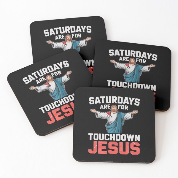 Item preview, Saturdays Are for Touchdown Jesus Football Christian Design designed and sold by Karsten Stier.
