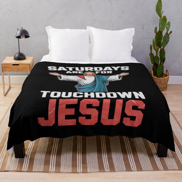 Item preview, Saturdays Are for Touchdown Jesus Football Christian Design designed and sold by Karsten Stier.