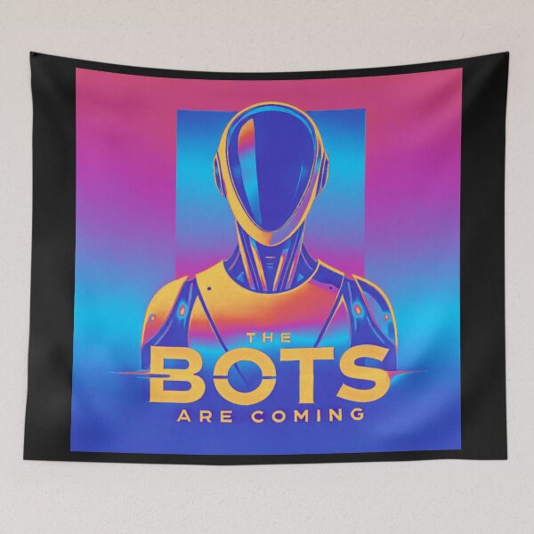Item preview, the bots are coming designed and sold by TEEJAMBOREE.